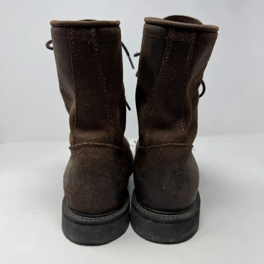 Justin Brown Leather Work‎ Boots Style 0472 Made In USA Men's Size 10.5 EE